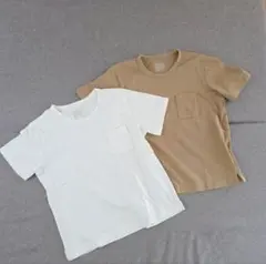 無印良品 ポケット付 半袖Tシャツ 【2枚セット】 Mサイズ 半袖 トップス