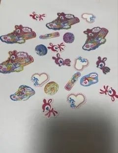 カラフルキャラクターシールセット　平成女児