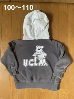 UCLA パーカー グレー/ライトグレー　100 110