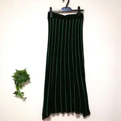 ZARA ザラ グリーンライン ランダムソフトプリーツスカート 未使用品
