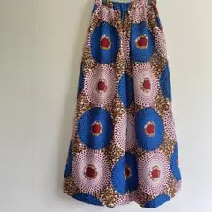 アフリカ布　ワイドパンツ　ストレートパンツ　フレアパンツ　アフリカンプリント