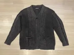 Schott ダークグレー ケーブルニットカーディガンのサムネイル