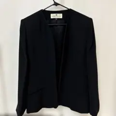 PIERRE BALMAIN ノーカラージャケット 11AR 黒