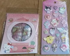 ジュエルマシュマロステッカーズマイメロクロミハローキティ カプセルフレークシール