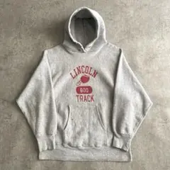 悶絶80sチャンピオン染込みウイングフット4段リバースウィーブUSA製パーカーL