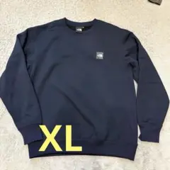 ノースフェイス　ワンポイントロゴプリント スウェット トレーナー ネイビー