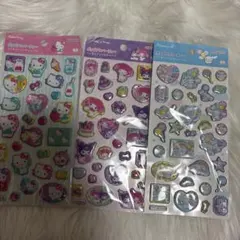 ポップデコパーティー　サンリオ キャラクターシール 3枚セット