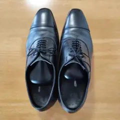 REGALブラックレザードレスシューズ