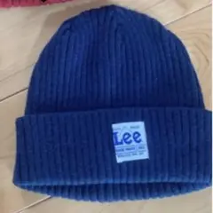 Lee リー　ニット帽　ニットキャップ　ネイビーのサムネイル