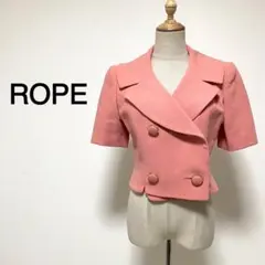 ROPE ピンクカラー 半袖 ダブルボタン ジャケットのサムネイル