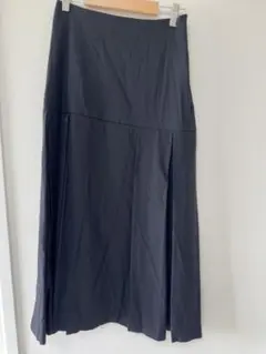 Yohji Yamamoto ウール プリーツスカート ブラック Sのサムネイル