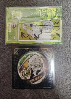 鬼滅の刃　バースデイ　不死川実弥　名場面ジオラマフィギュアと缶バッジセット　風柱