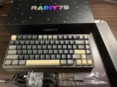 新古品】Rainy75 Pro シルバー 雪頂ココア軸 メカニカルキーボード