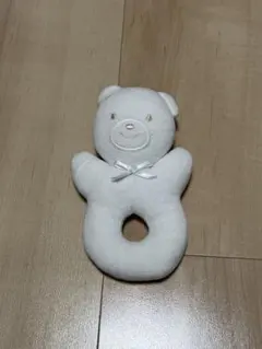 ミキハウス　MIKI HOUSE　クマ型ラトル　ガラガラ　リング型