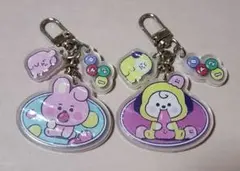 BT21★COOKY&CHIMMY★キーホルダー