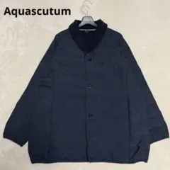 美品 アクアスキュータム ダウンジャケット ショールカラー 黒