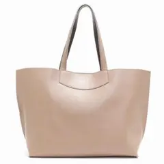 美品 agnes b アニエスベー トートバッグ レザー ベージュ系 A4可のサムネイル