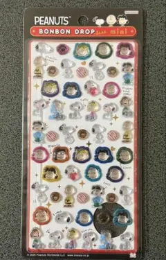 ボンボンドロップシール　ミニ　スヌーピー　スヌーピー＆フレンズ