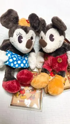 ★レトロミッキー andミニー ★ぬいぐるみ ペアセット