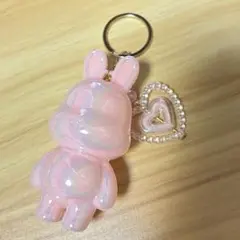 うさぎ シェイカー シャカシャカ キーホルダー ハンドメイド レジン