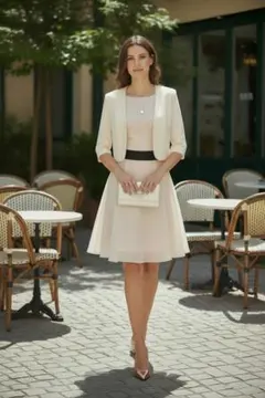 1度だけ使用 パーティードレス&ジャケット36サイズ