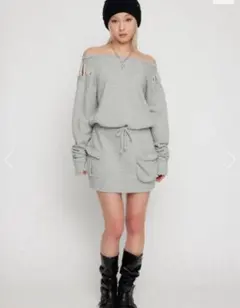 CRASH POINT スウェットワンピース　ラグアジェム　新品未使用　Mサイズ