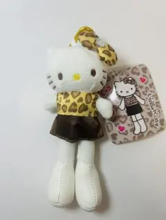 【A128】GOGOギャルキティ スタイルアップマスコット 脚長ヒョウ柄キティ