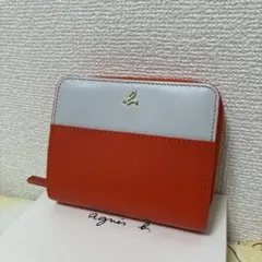 アニエスベー agnes b. 二つ折り財布 オレンジのサムネイル