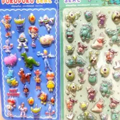 トイ・ストーリー＆モンスターズ・インク ぷくぷくシールセット♡