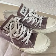 ALL STAR ローカット　コンバース　パープルブラウン　24.5cm