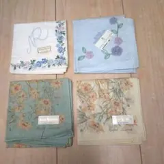 Ralph Lauren 他花柄ハンカチ 4枚セット