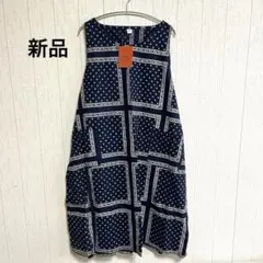 新品未使用 チュニック ワンピース インド製 綿 お洒落