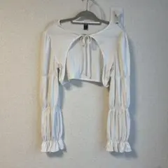 Dazy 白 クロップドトップ M