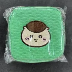 ちいかわ カラビナ つき 刺繍 スクエアミニポーチ くりまんじゅう
