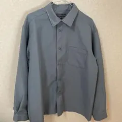 SEASON REASON グレー ボタンアップシャツ LＬ　美品　値下げ