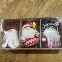 サンタクロースの置物3体セット