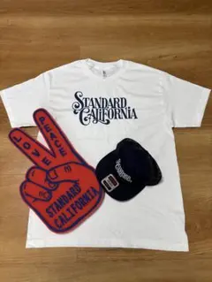値下げ！STANDARD CALIFORNIA Tシャツ キャップ　ピースサイン