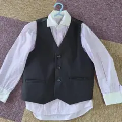 男の子用ジャケット&シャツ&ベスト&パンツセット120cm