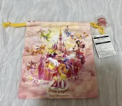 【新品未使用】東京ディズニーリゾート 40周年記念ポーチ 巾着のサムネイル