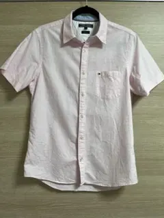 お値下げ＊トミーヒルフィガー＊メンズ 半袖シャツ M ピンクのサムネイル