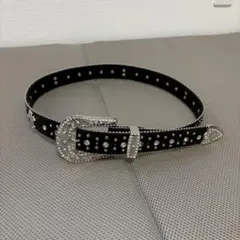 FUTURE ARCHIVE 白 ラインストーンベルト L FUTURE ARCHIVE 白 ラインストーンベルト L