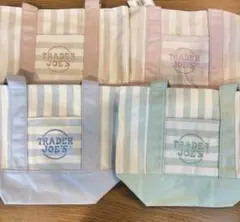 Trader Joe's ストライプ トートバッグ 4色セット - メルカリ