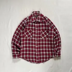 【80s vintage】プリントネルシャツ　シャモア　トルコ製　50s 60sのサムネイル