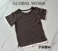 【GLOBAL WORK】Mサイズ Tシャツ ダークブラウン