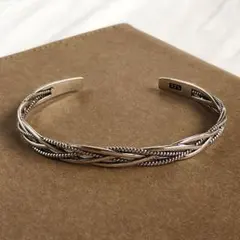 シルバー925 バングル インディアンジュエリー メキシカン ヴィンテージ