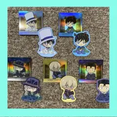 名探偵コナン 【 新一　怪盗キッド　安室 】ちぢませ隊 ステッカーコレクション