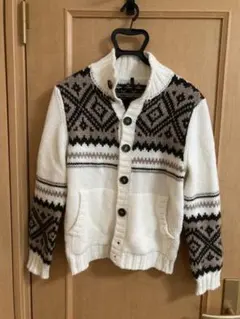 セーター カーディガン　ベネトン　メンズ　S