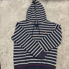 INTERBREED ストライプパーカー ネイビー