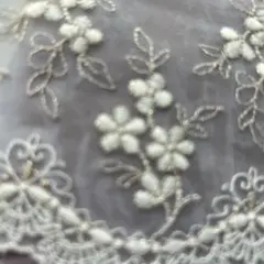 3m ラメ糸　チュールレース **お8-134