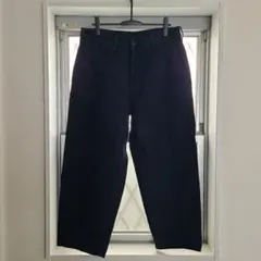 UNIQLO size L ユニクロ ワイドテーパードジーンズ ネイビー